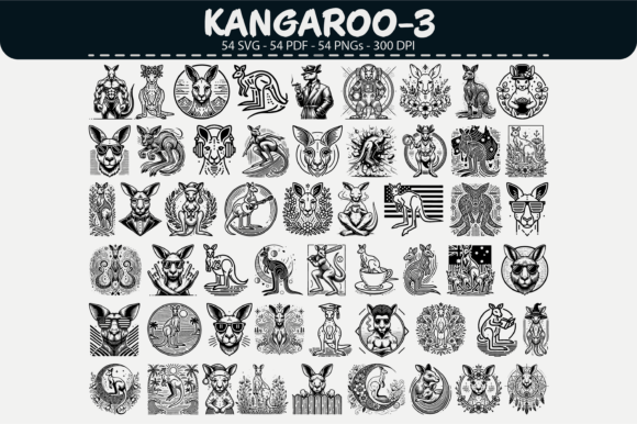 Download Kangaroo Vector Clipart – 54 Designs - Design Collection