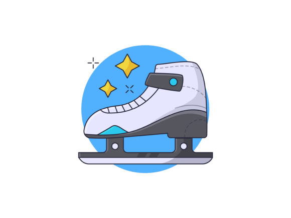 Download Ice Skate Shoes Vector Illustration - Skate Collection