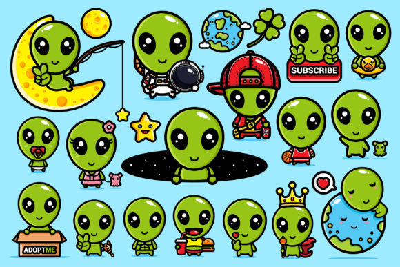 Download Cute Alien Design - Design Collection
