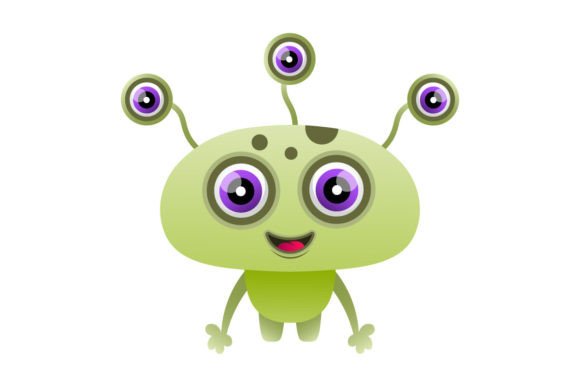 Download Illustration Vector Alien Design Kawaii - Design Collection