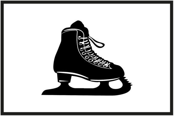 Download Ice Skate Black Silhouette ,Skate Vector - Skate Collection