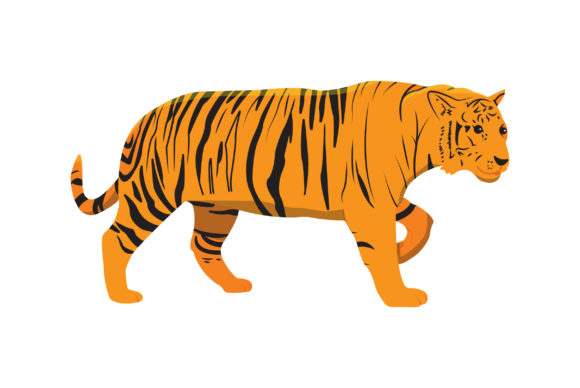 Download Tiger Vector Design Fill - Design Collection