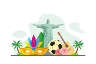 Download Brazil Flat Design Illustration - Design Collection