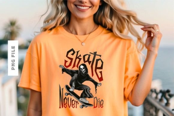 Download Skate Never Die T-shirt Design - Skate Collection