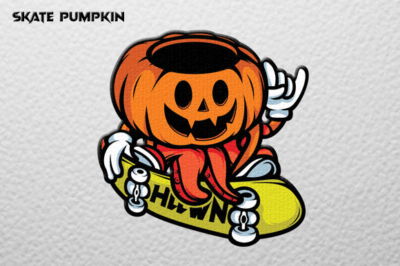 Download Pumpkin Skate Vector Graphic - Skate Collection