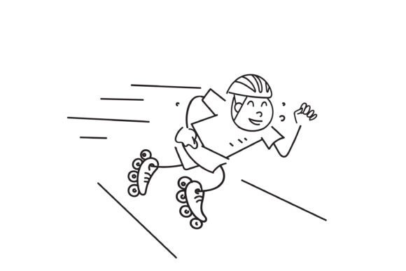 Download Doodle Speed Inline Skate - Skate Collection