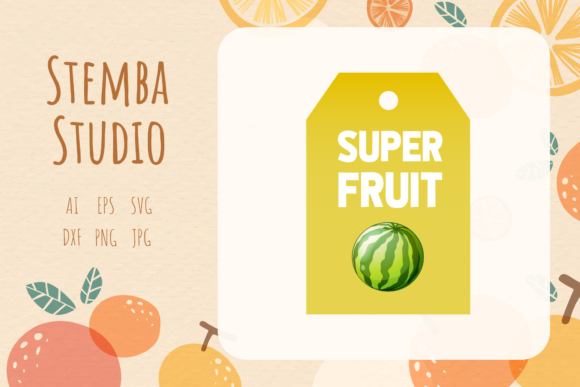 Download Fruit Tag Watermelon Vector Design Art - Design Collection