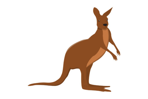 Download Kangaroo Vector Design Fill - Design Collection