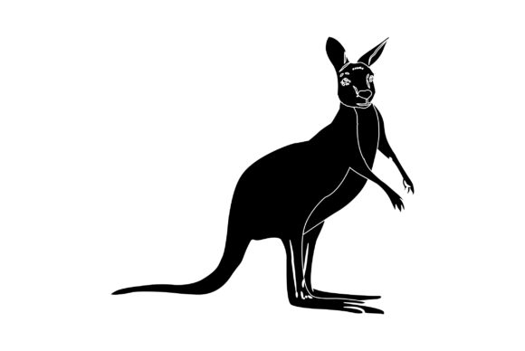 Download Kangaroo Vector Design Solid Color - Design Collection