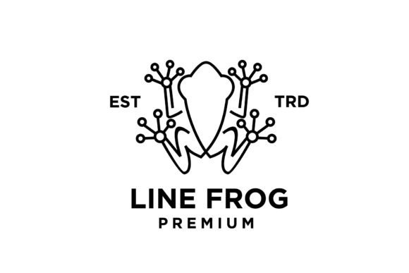 Download Line Frog Vector Logo Design - Design Collection