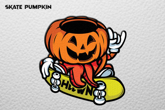 Download Pumpkin Skate Vector Graphic - Skate Collection