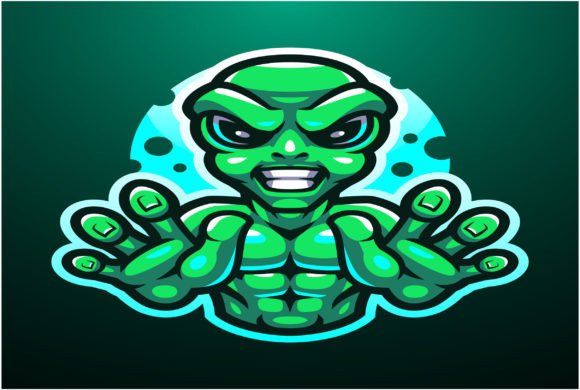 Download Alien Esport Mascot Logo Design - Design Collection
