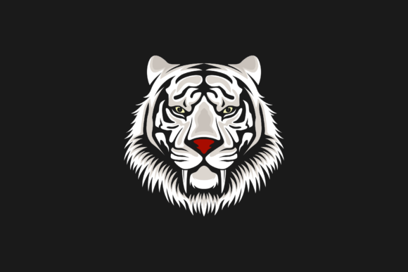 Download Vector White Tiger Logo Design - Design Collection