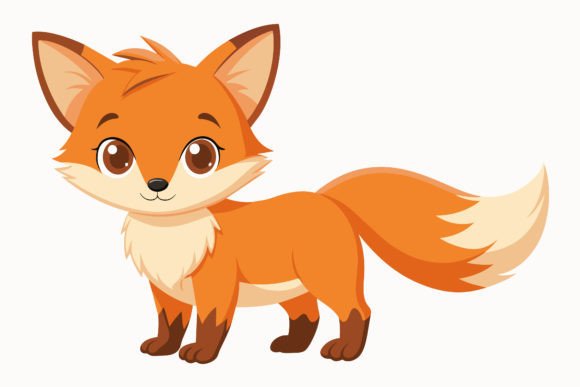 Download Baby Fox Vector Illustration Design - Design Collection