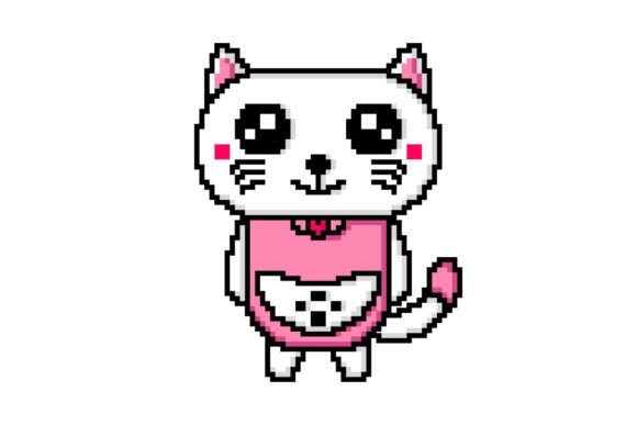 Download Cute Pixel Art Cat Illustration Design - Design Collection