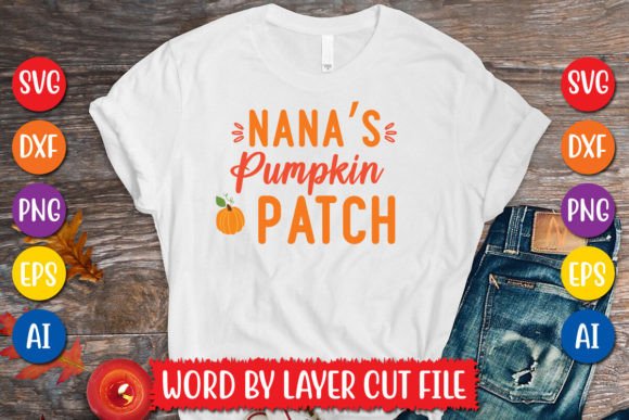 Download Nana's Pumpkin Patch SVG Design - Design Collection