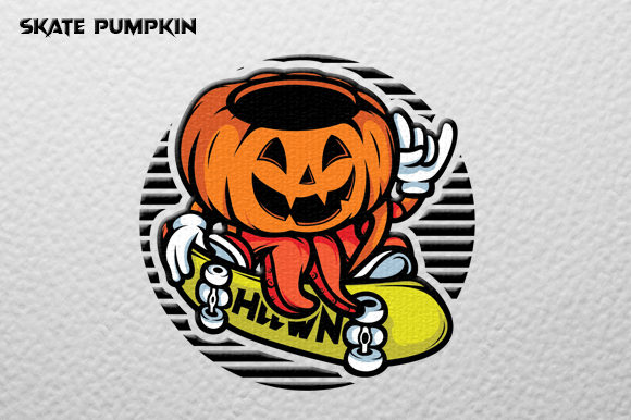 Download Pumpkin Skate Vector Graphic - Skate Collection