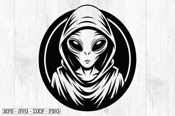 Download Alien SVG File for T-Shirt Design - Design Collection