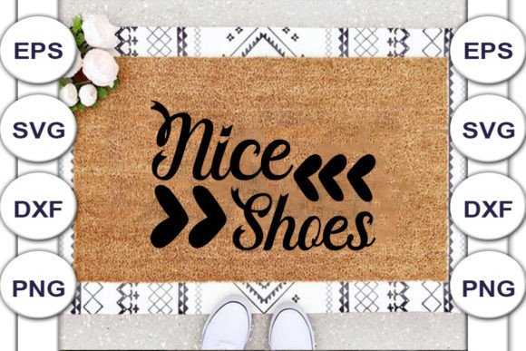 Download Doormat SVG Design, Nice Shoes - Design Collection