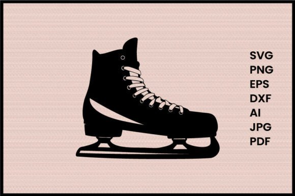 Download Hockey Skates Illustration Silhouette - Skate Collection