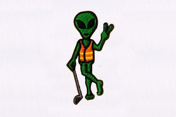 Download Golf Playing Alien Design - Design Collection