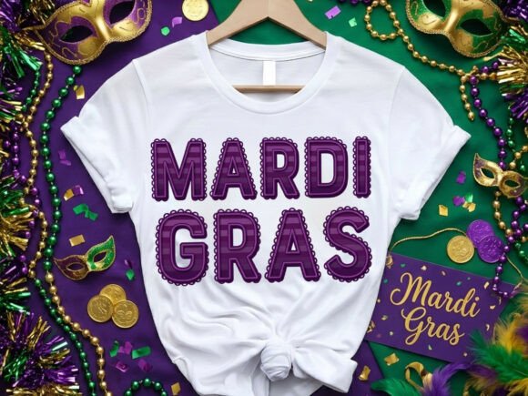 Download Girly Lacey Ruffle Mardi Gras Tshirt Design - Design Collection