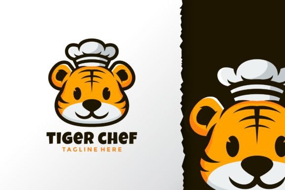 Download Chef Tiger Logo Design Vector Template - Design Collection