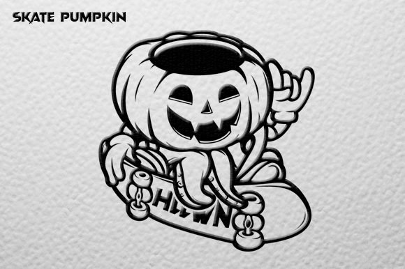 Download Pumpkin Skate Vector Graphic - Skate Collection