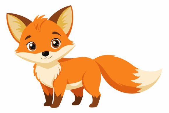 Download Baby Fox Vector Illustration Design - Design Collection
