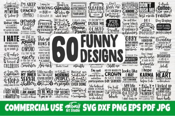 Download Funny Quotes Svg Bundle | 60 Designs - Design Collection