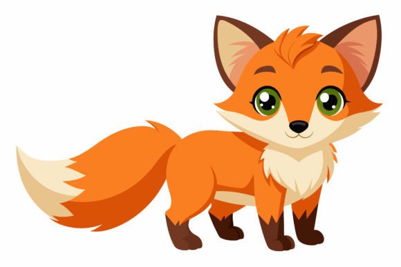 Download Baby Fox Vector Illustration Design - Design Collection