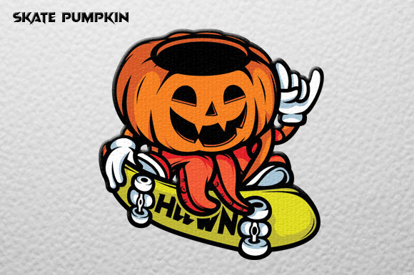 Download Pumpkin Skate Vector Graphic - Skate Collection