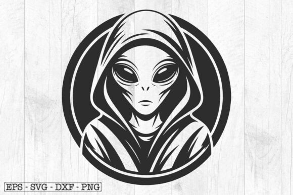 Download Alien SVG File for T-Shirt Design - Design Collection