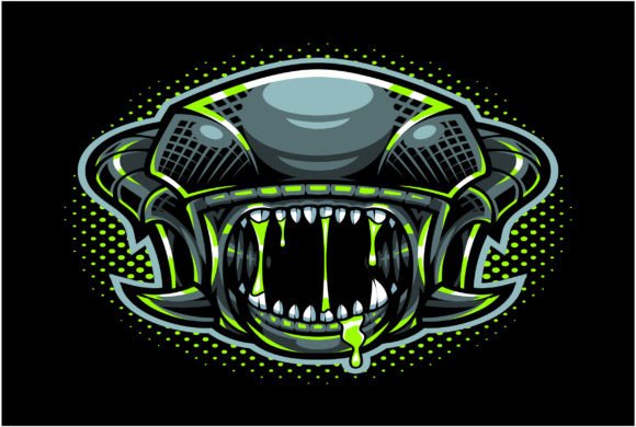 Download Alien Head Esport Mascot Logo Design - Design Collection