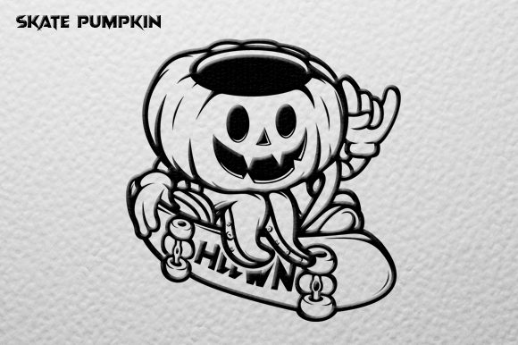 Download Pumpkin Skate Vector Graphic - Skate Collection