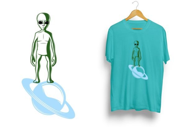 Download Alien Vector T-shirt Design - Design Collection