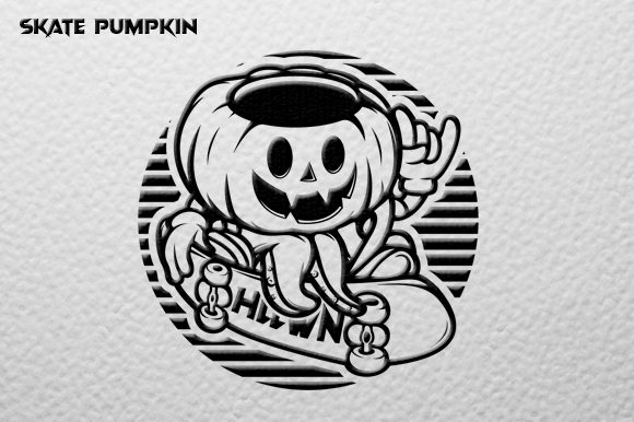 Download Pumpkin Skate Vector Graphic - Skate Collection