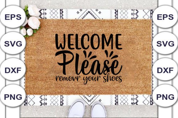 Download Doormat SVG Design, Welcome Please - Design Collection