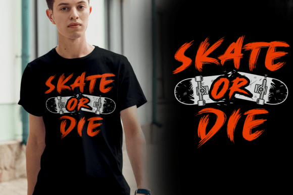 Download Skate or Die, Skating T-shirt Design - Premium Resources