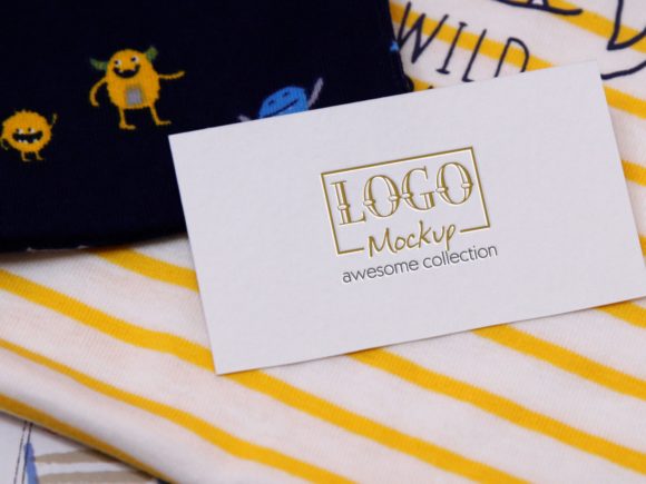 Download Logo Mockup on Kids Alien Design - Design Collection