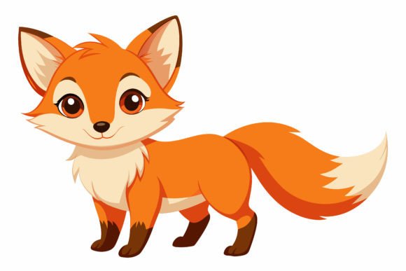 Download Baby Fox Vector Illustration Design - Design Collection