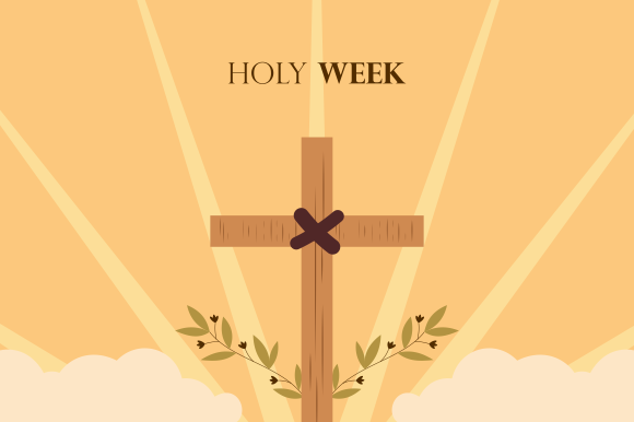 Download Flat Design Holy Week Concept Logo - Design Collection