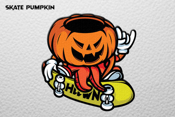 Download Pumpkin Skate Vector Graphic - Skate Collection