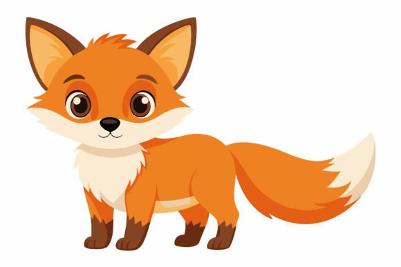 Download Baby Fox Vector Illustration Design - Design Collection