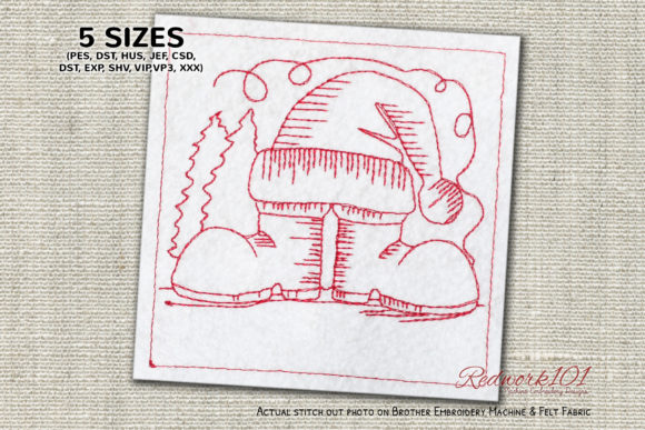 Download Christmas Shoes Lineart Design - Design Collection