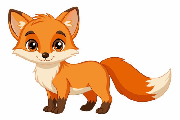 Download Baby Fox Vector Illustration Design - Design Collection