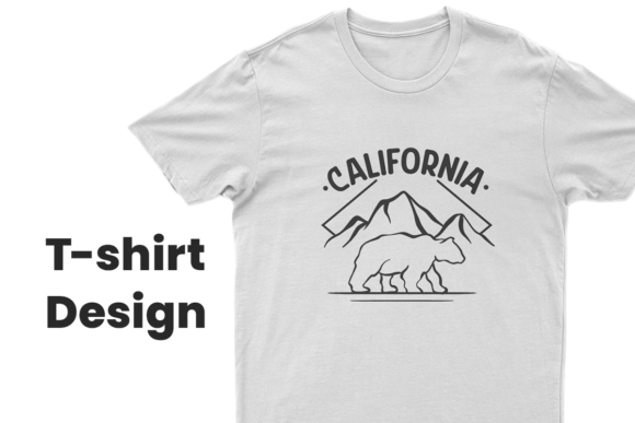 Download California T-shirt Design | Bear Graphic - Design Collection