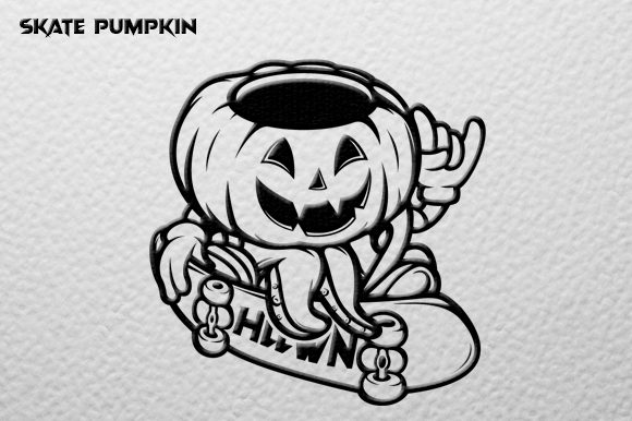 Download Pumpkin Skate Vector Graphic - Skate Collection