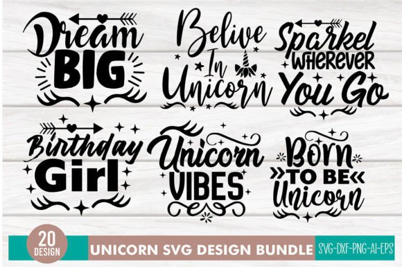 Download Unicorn SVG Design Bundle - Design Collection