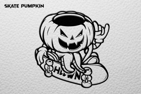 Download Pumpkin Skate Vector Graphic - Skate Collection